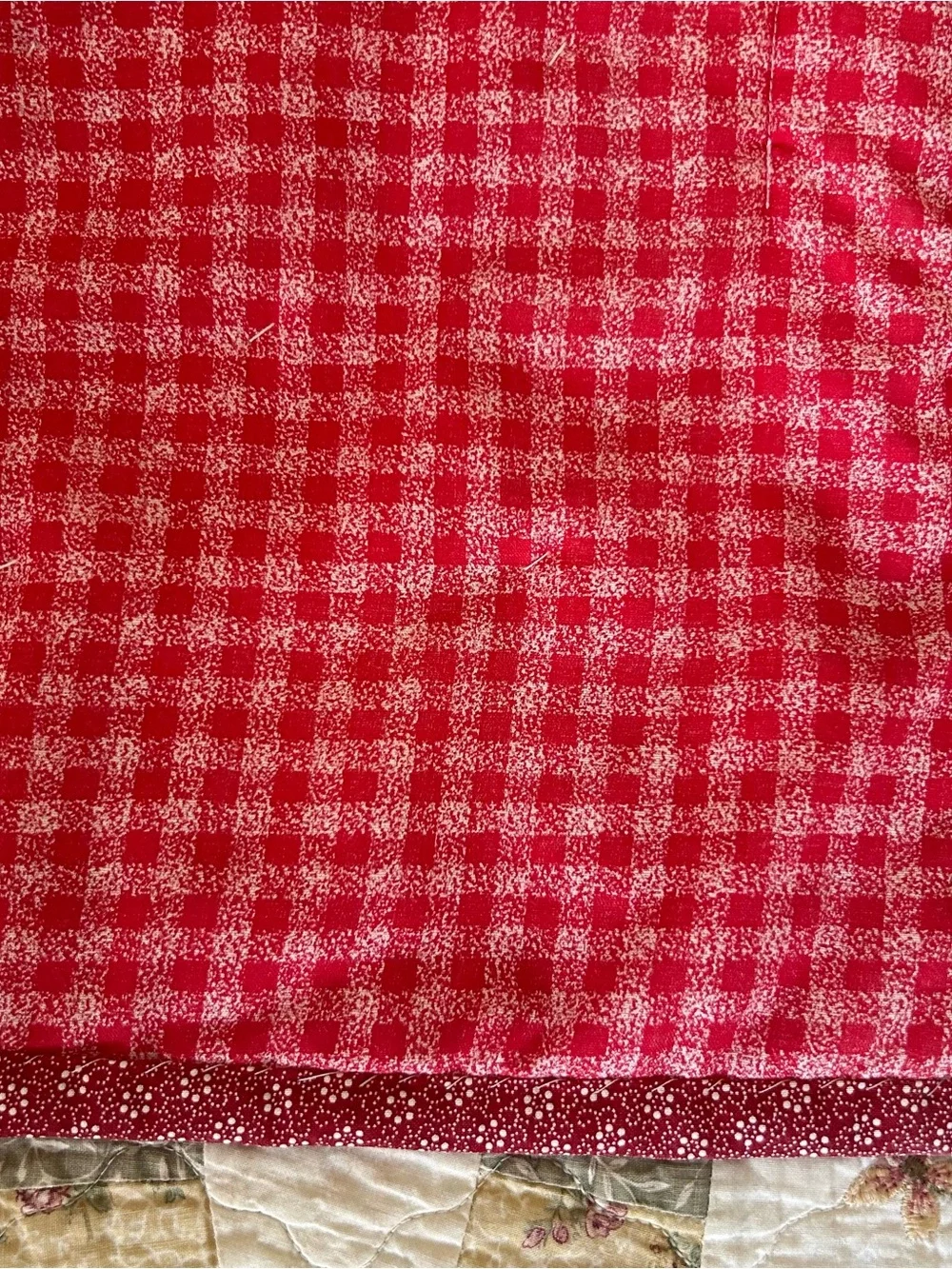 VTG Hand-embroidered Quilt Tapestry Hanging Cottage Sunbonnet Sue Theme 46”x59”
